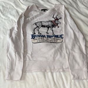 Banana Republic Reindeer Graphic Sweatshirt